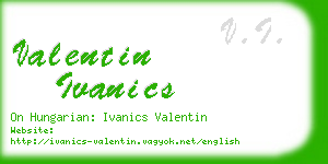 valentin ivanics business card